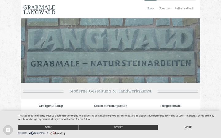 Screenshot of grabmale-langwald.de