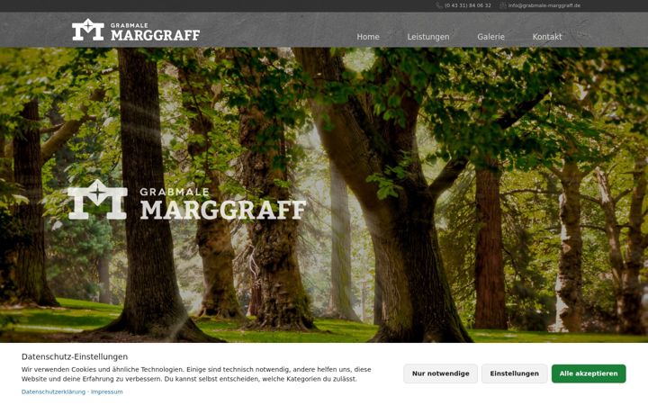 Screenshot of grabmale-marggraff.de