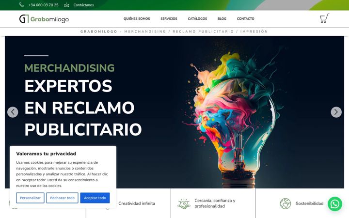 Screenshot of grabomilogo.com