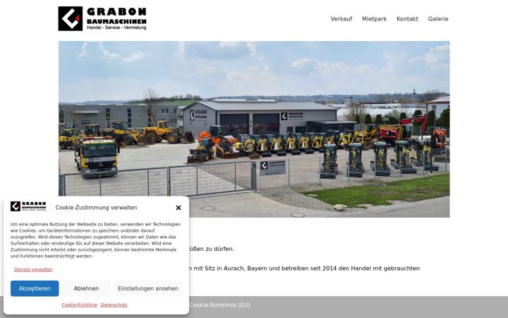 Screenshot of grabon-baumaschinen.de