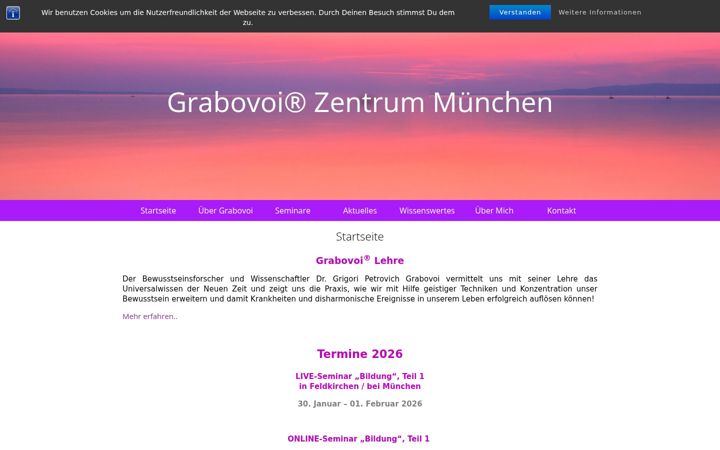 Screenshot of grabovoi-zentrum-muenchen.de