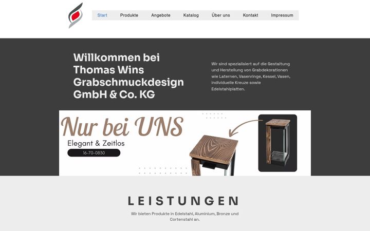 Screenshot of grabschmuck-wins.de