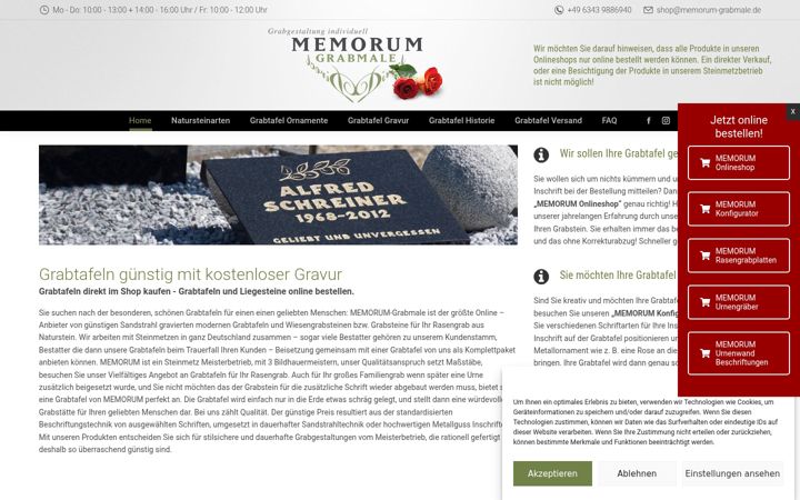 Screenshot of grabtafeln-online.de