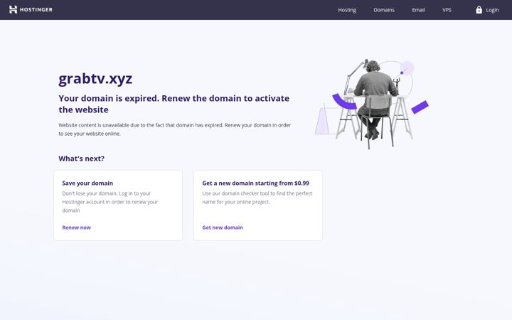 Screenshot of grabtv.xyz