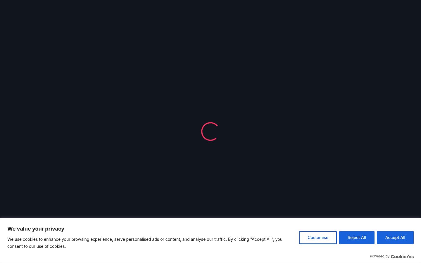 Capture d'écran de la bannière de consentement affichée avant toute interaction