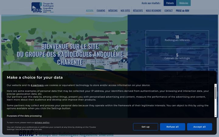 Screenshot of grac-radio.fr