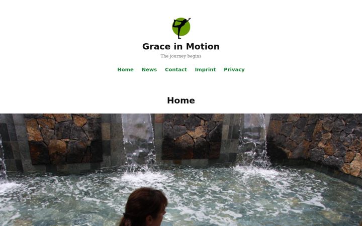 Screenshot of grace-in-motion.com