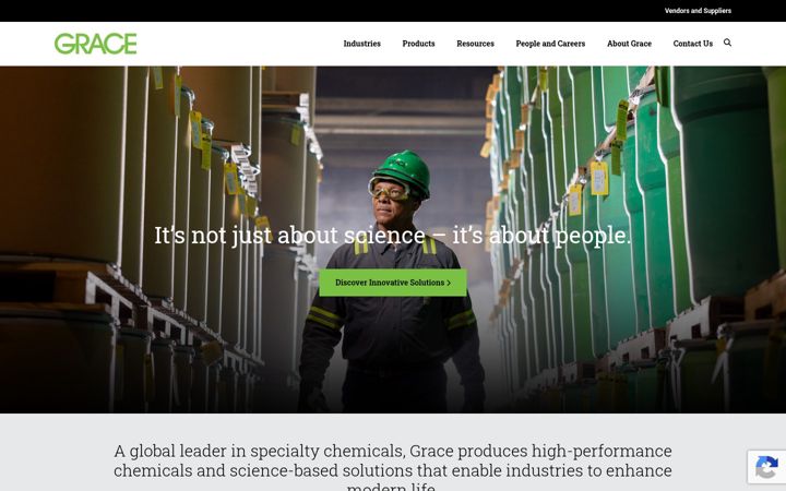 Screenshot von grace.com
