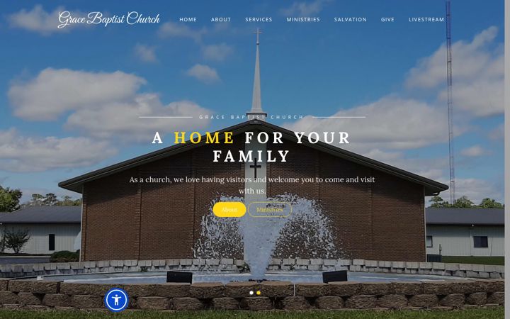 Screenshot of grace4newport.com