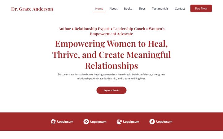 Screenshot of graceandersonsbooksandjournals.com