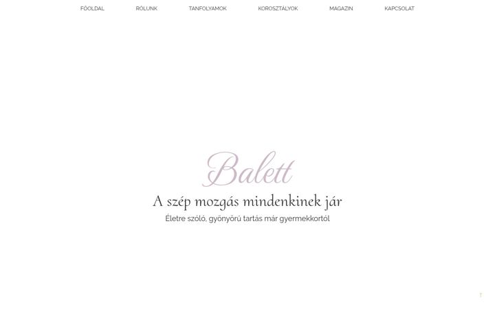 Posnetek zaslona gracebalett.hu