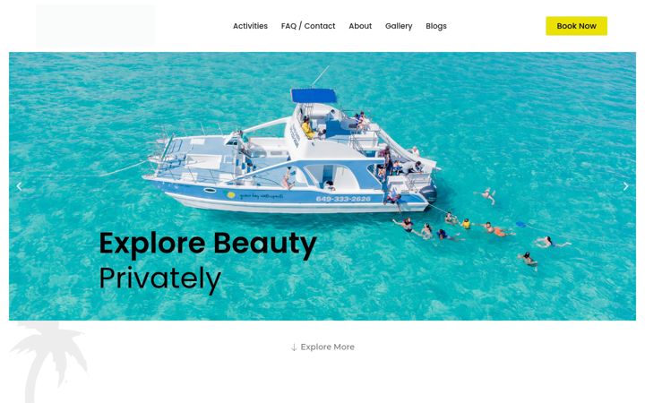 Screenshot of gracebaywatersports.com