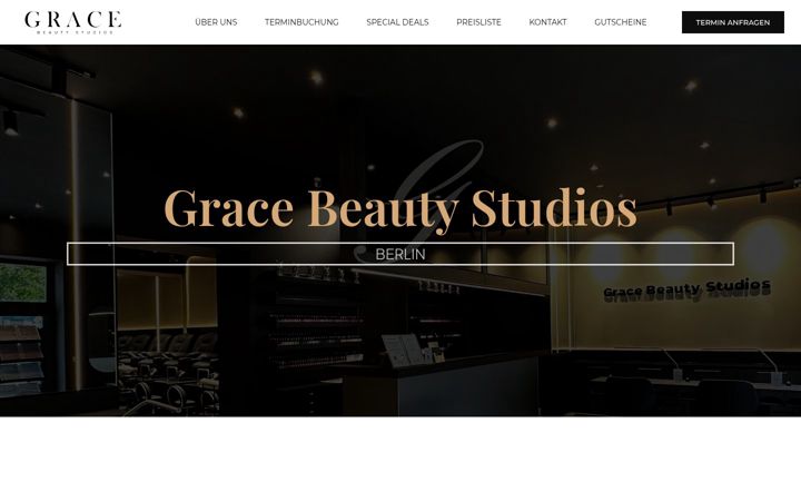Screenshot of gracebeautystudios.com