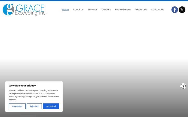 Screenshot of graceexceeding.org