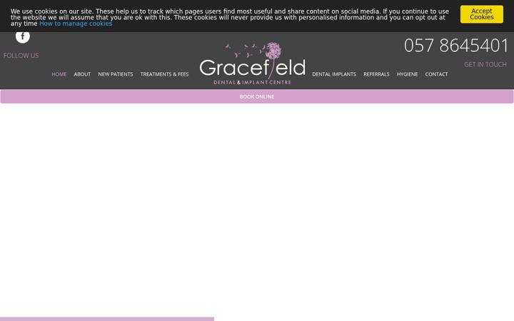 Screenshot of gracefielddental.ie