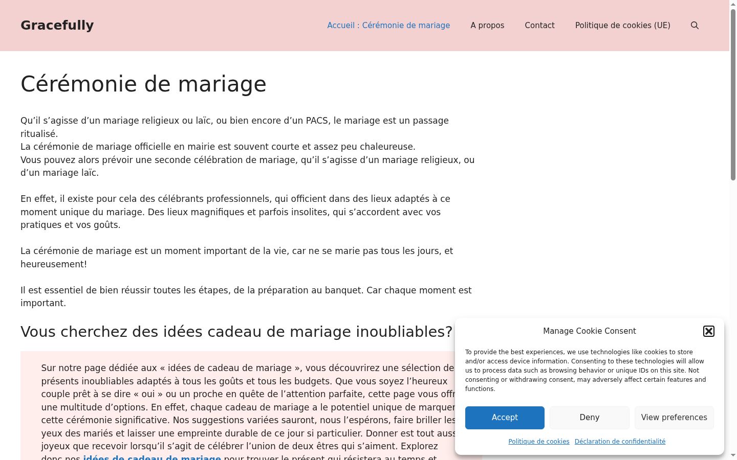 Captura de ecrã do banner de consentimento apresentado antes de qualquer interação