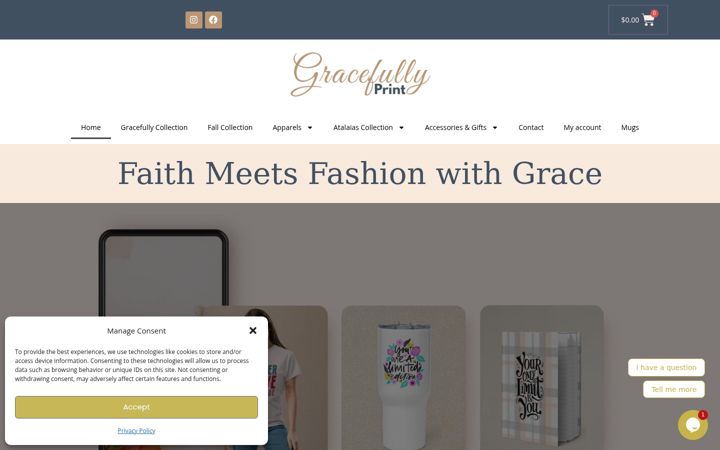 Screenshot of gracefullyprint.com