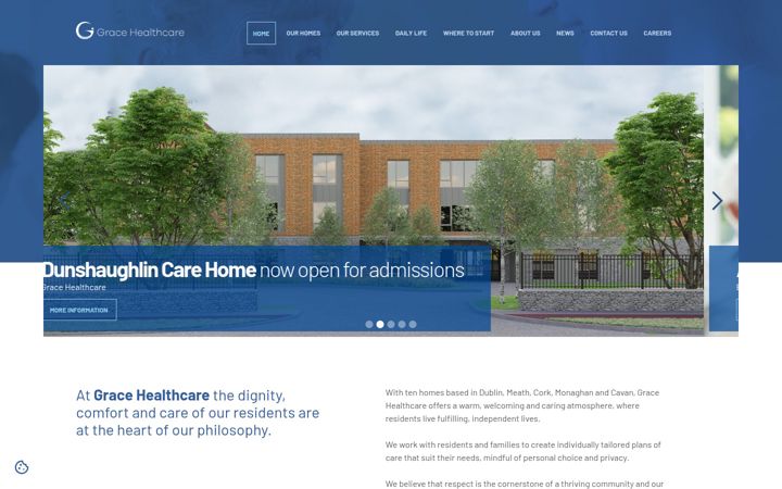 Screenshot of gracehealthcare.ie