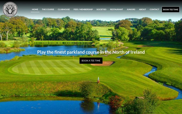 Screenshot of gracehillgolfclub.com