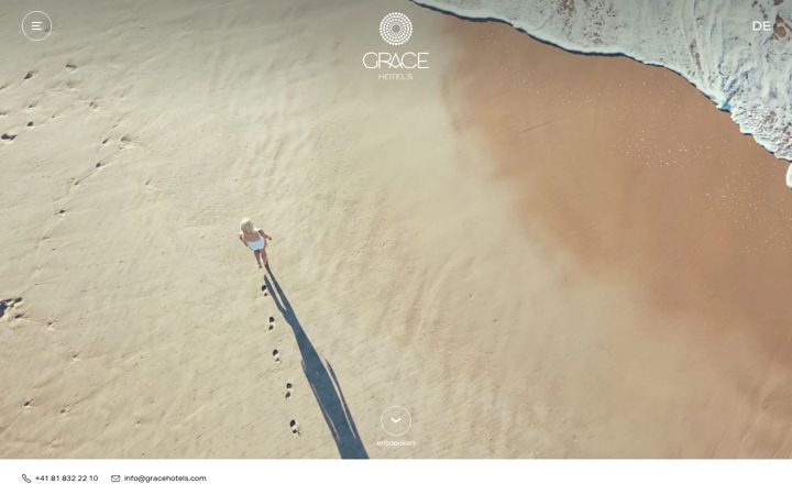 Screenshot of gracehotels.com