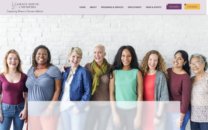 Screenshot of gracehouseofmemphis.org