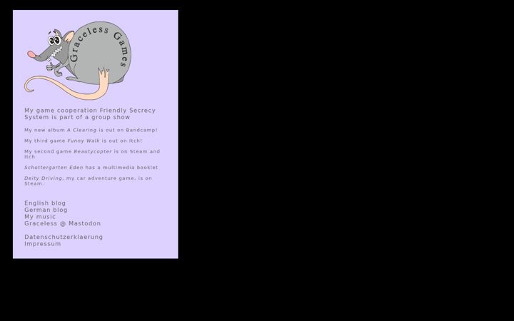 Screenshot of graceless.net