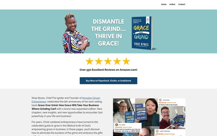 Screenshot of graceovergrind.com