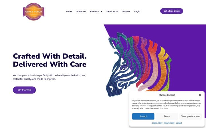 Screenshot of gracepunch.com