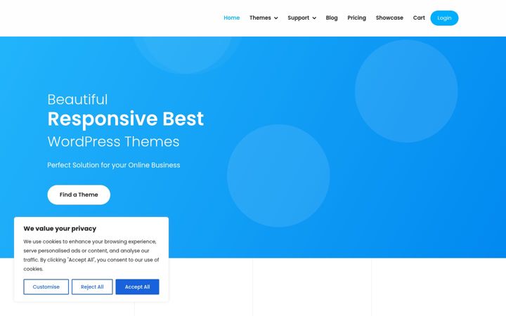 Screenshot of gracethemes.com