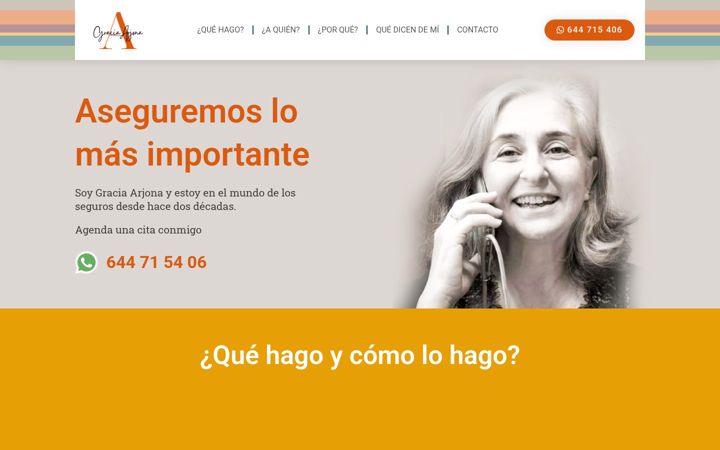 Captura de pantalla de graciaarjona.es