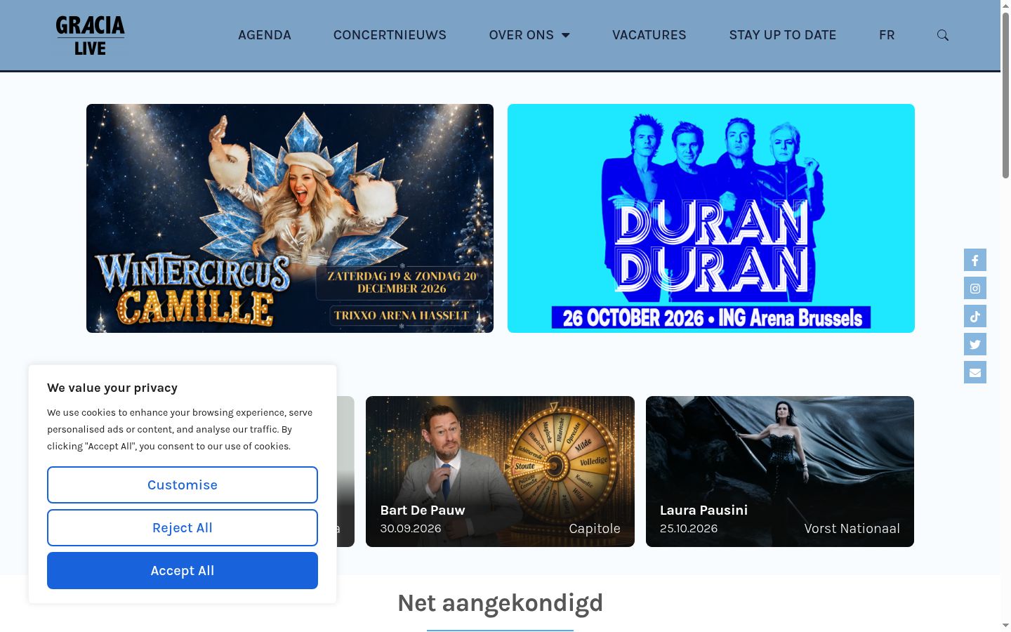 Sutikimo reklamjuostės, rodytos prieš bet kokią sąveiką, ekrano kopija