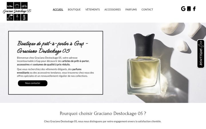 Screenshot of gracianodestockage05.fr