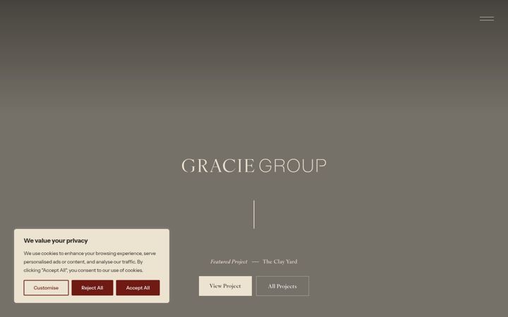 Screenshot of graciegroup.co.uk