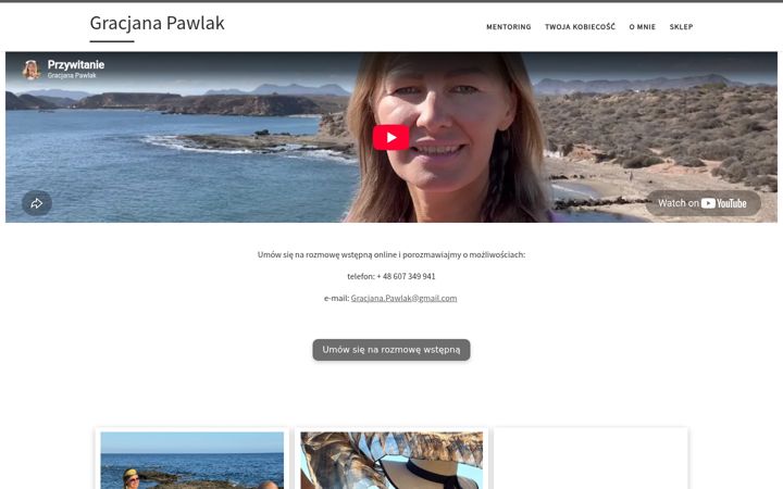 Screenshot of gracjanapawlak.pl