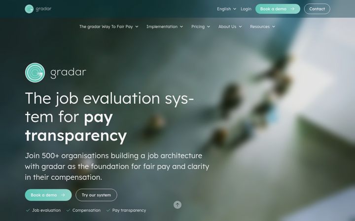 Екранна снимка на gradar.com