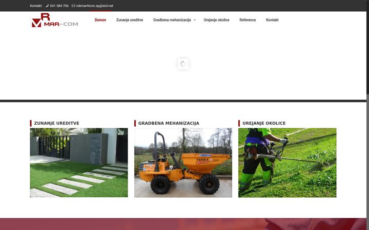 Screenshot of gradbenistvo-martincic.si
