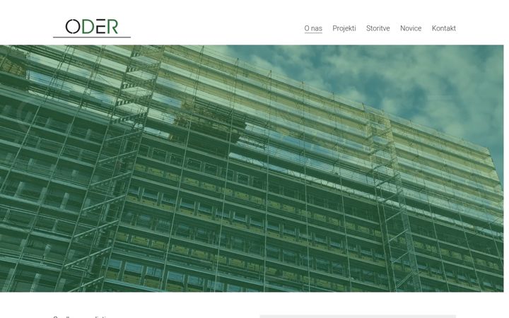 Screenshot of gradbenistvo-oder.si