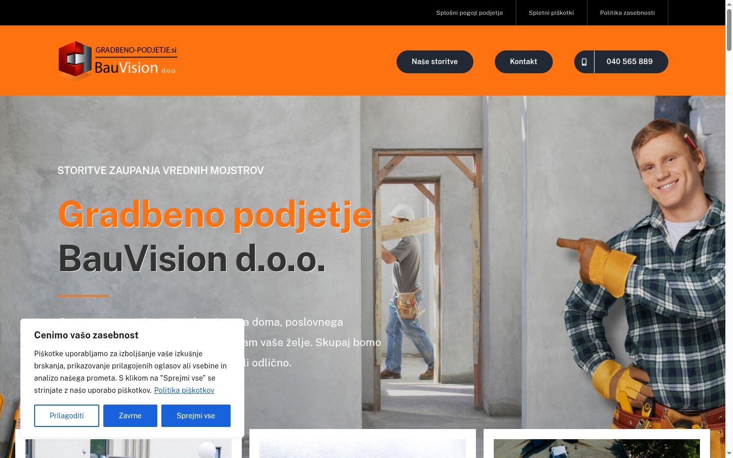 Screenshot tal-banner tal-kunsens muri qabel kwalunkwe interazzjoni