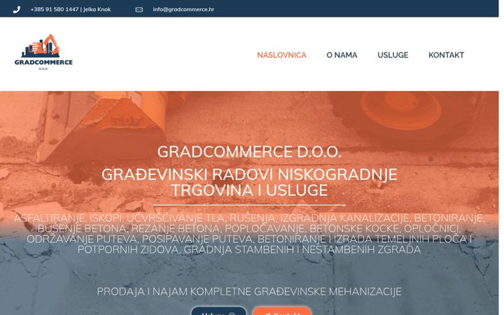 Screenshot of gradcommerce.hr