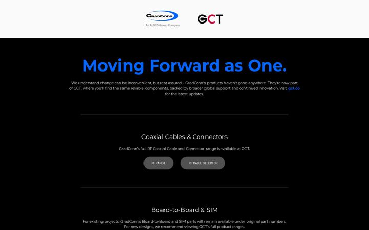 Screenshot of gradconn.com
