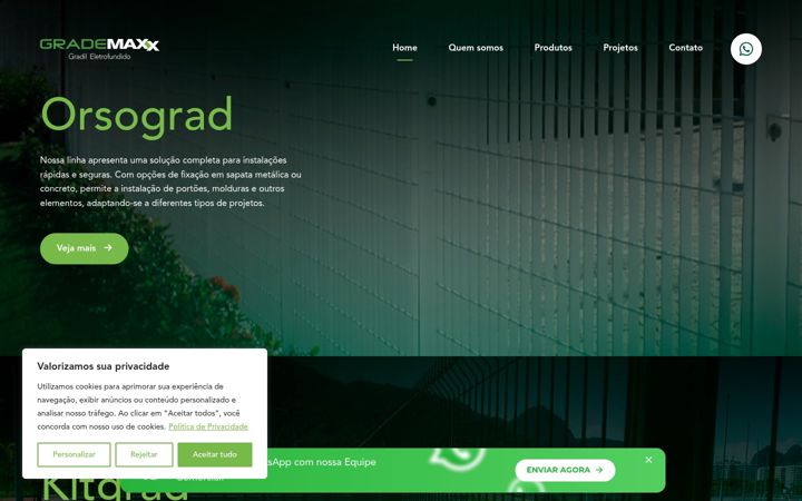 Screenshot of grademaxx.com.br