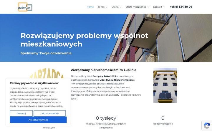 Screenshot of graden.pl
