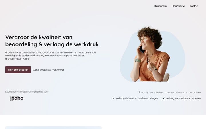 Screenshot of gradework.com