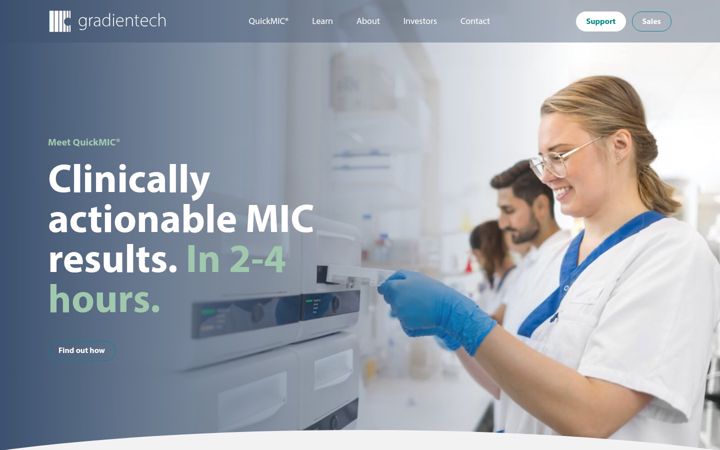 Screenshot of gradientech.se