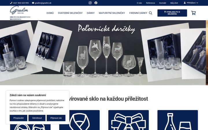 Screenshot of gradim.cz