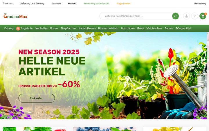 Screenshot of gradinamax.ch