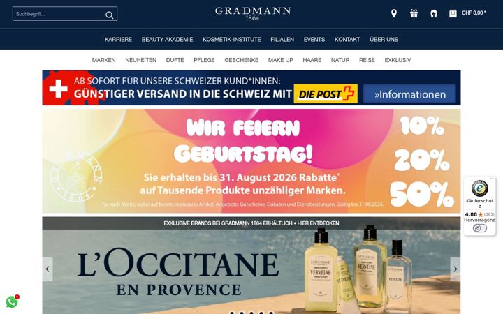 Screenshot of gradmann1864.ch