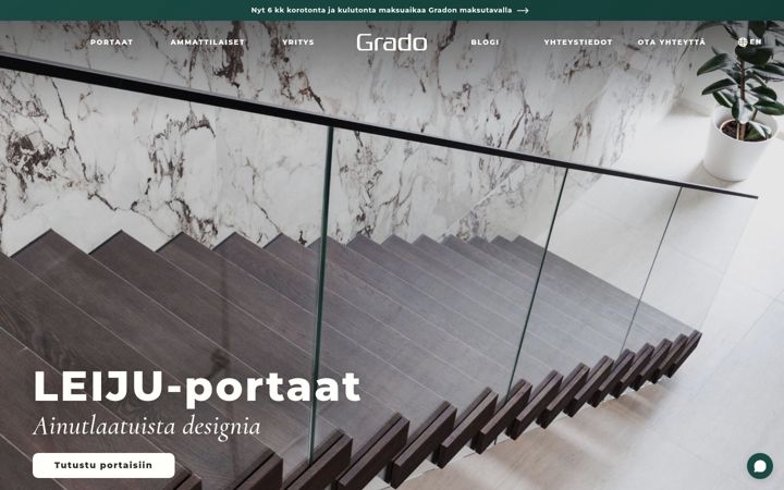 Screenshot of grado.fi