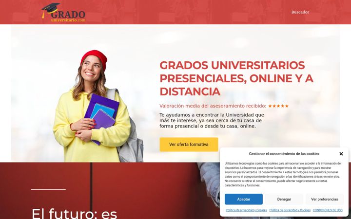 Screenshot of gradouniversitario.com