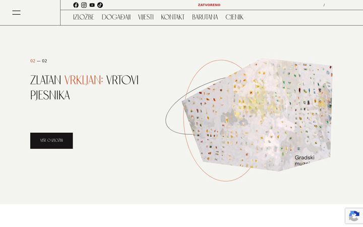 Screenshot von gradski-muzej-bjelovar.hr